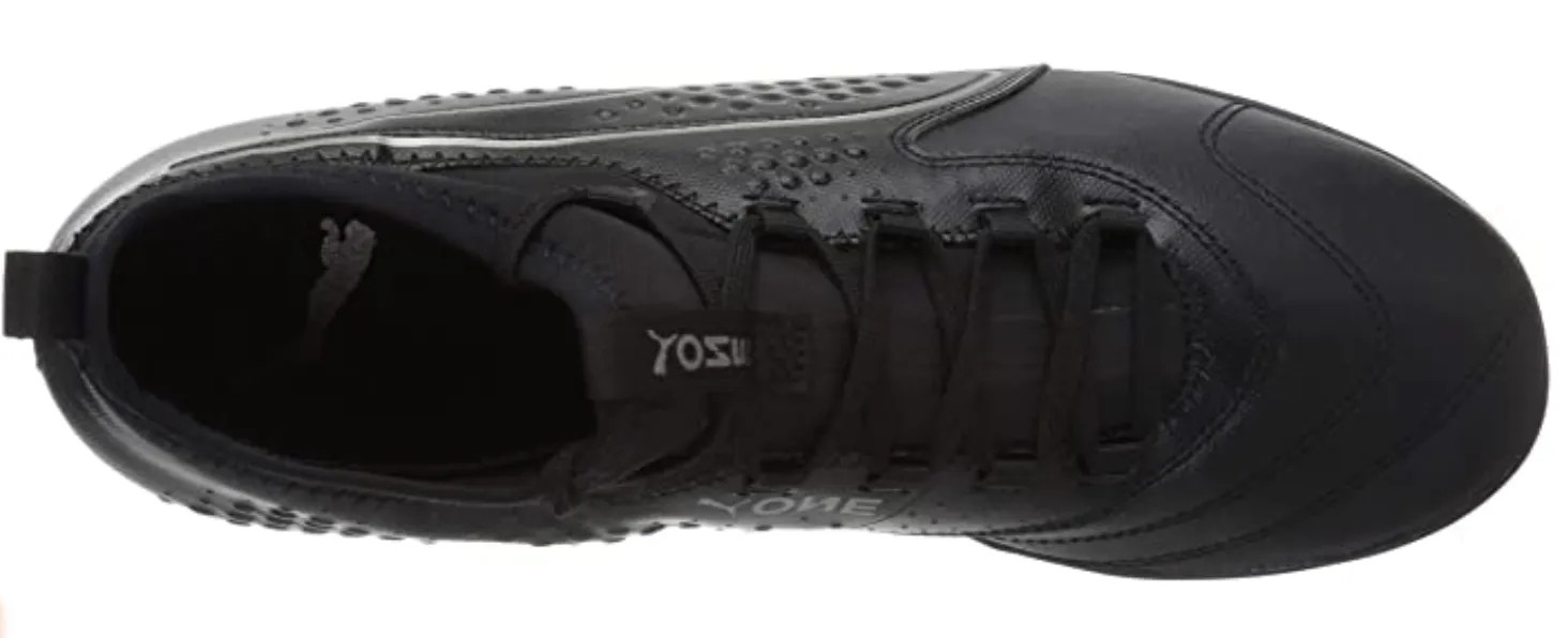 Puma One 3 Leather TT Turf Soccer Shoes- Triple Black