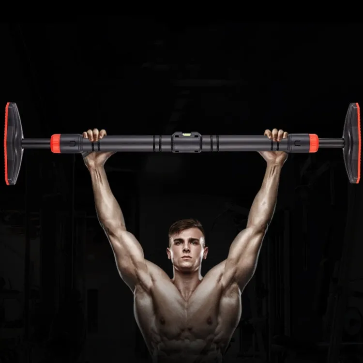 Punch-free Home Wall Indoor Horizontal Bar Pull-up Device Fitness Equipment, Specification: With Spirit Level, Middle