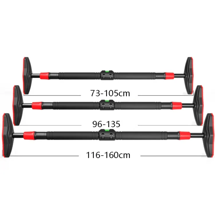 Punch-free Home Wall Indoor Horizontal Bar Pull-up Device Fitness Equipment, Specification: With Spirit Level, Middle