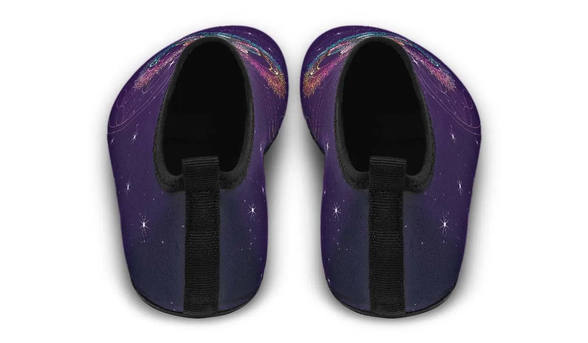 Purple Owl And Moon