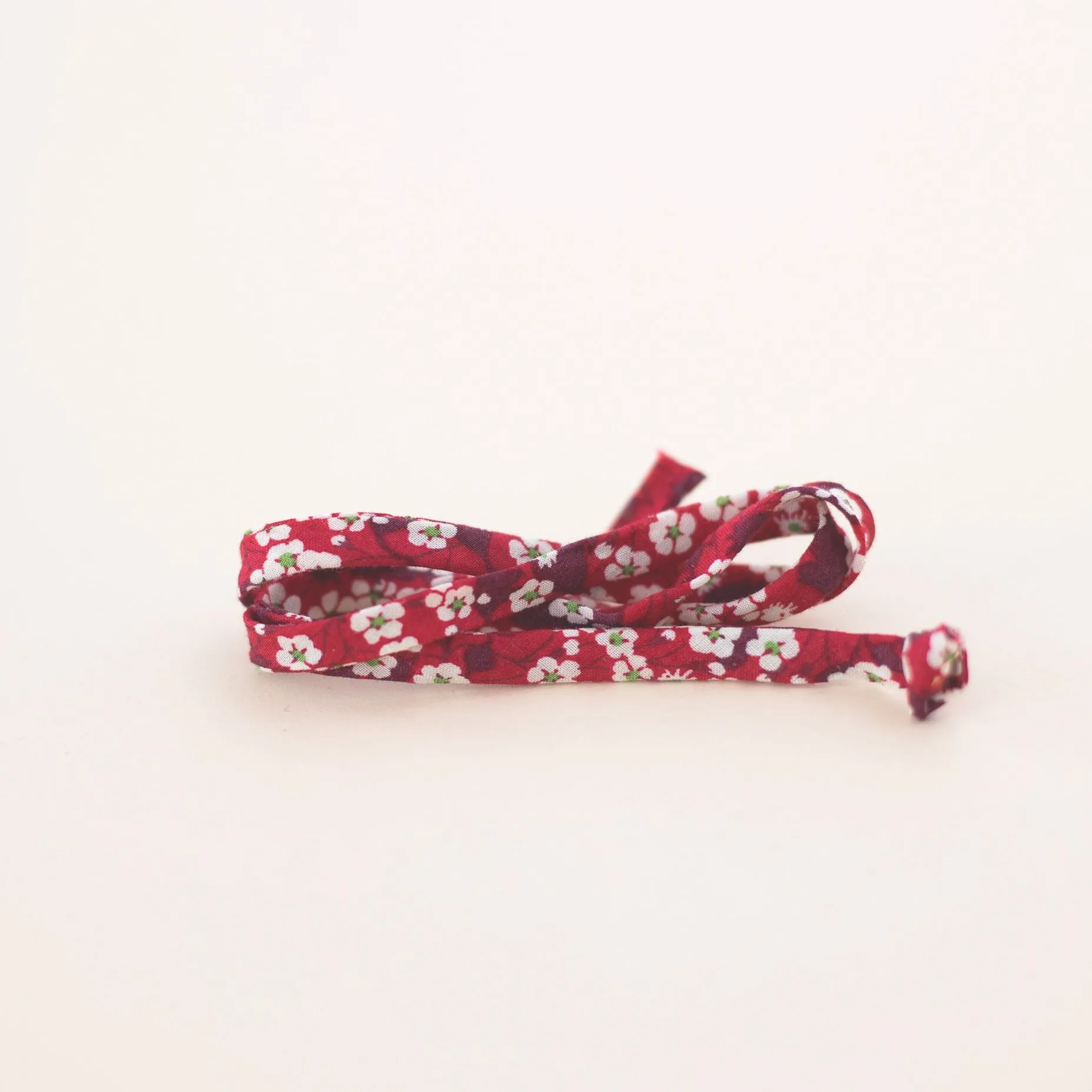 Red Floral Shoe Laces