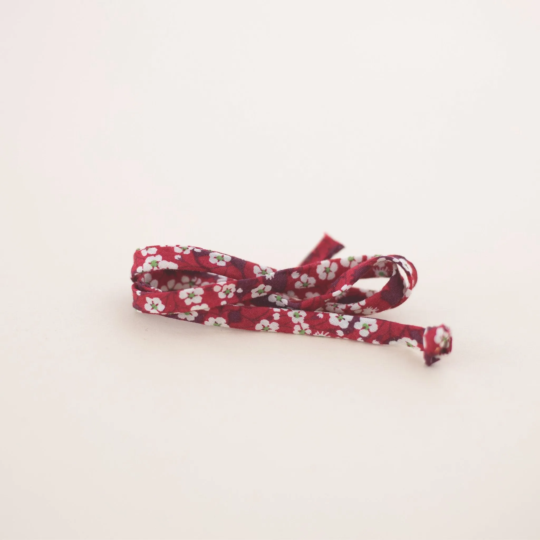 Red Floral Shoe Laces
