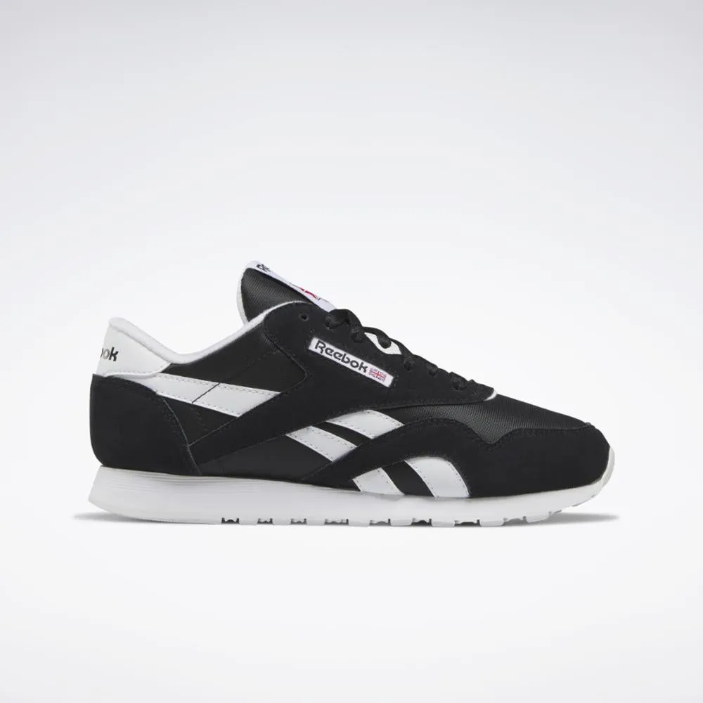 Reebok Footwear Women Classic Leather Nylon CORE BLK/FTWR WHT/FTWR WHT