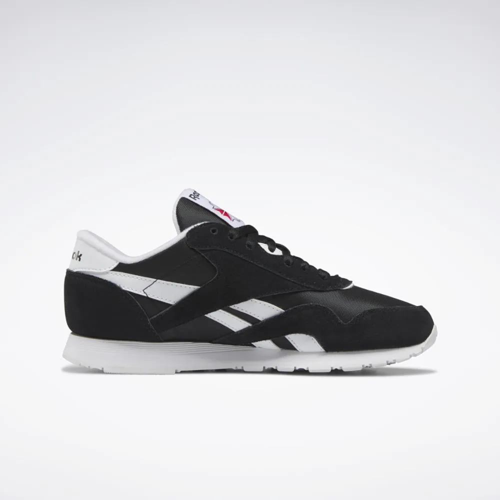 Reebok Footwear Women Classic Leather Nylon CORE BLK/FTWR WHT/FTWR WHT