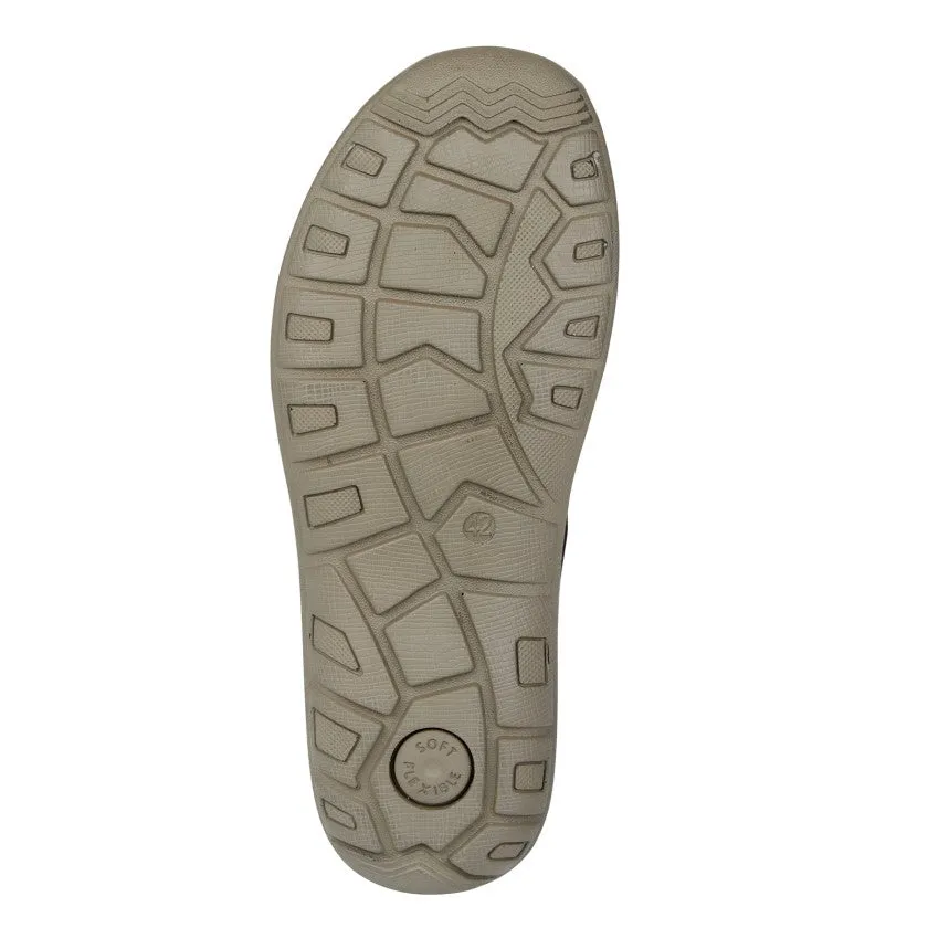 Roamers M416 BROWN Touch Fastening Sandal