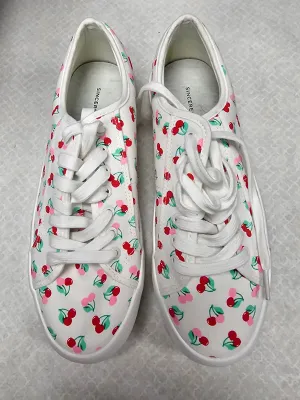 Shoes Athletic By Clothes Mentor In White, Size:9