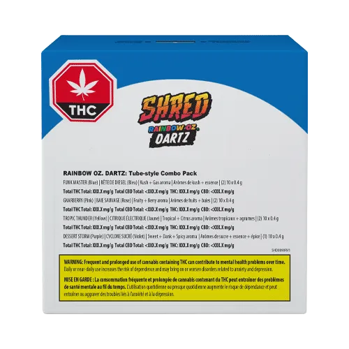 SHRED Rainbow Oz Dartz Pre-Roll