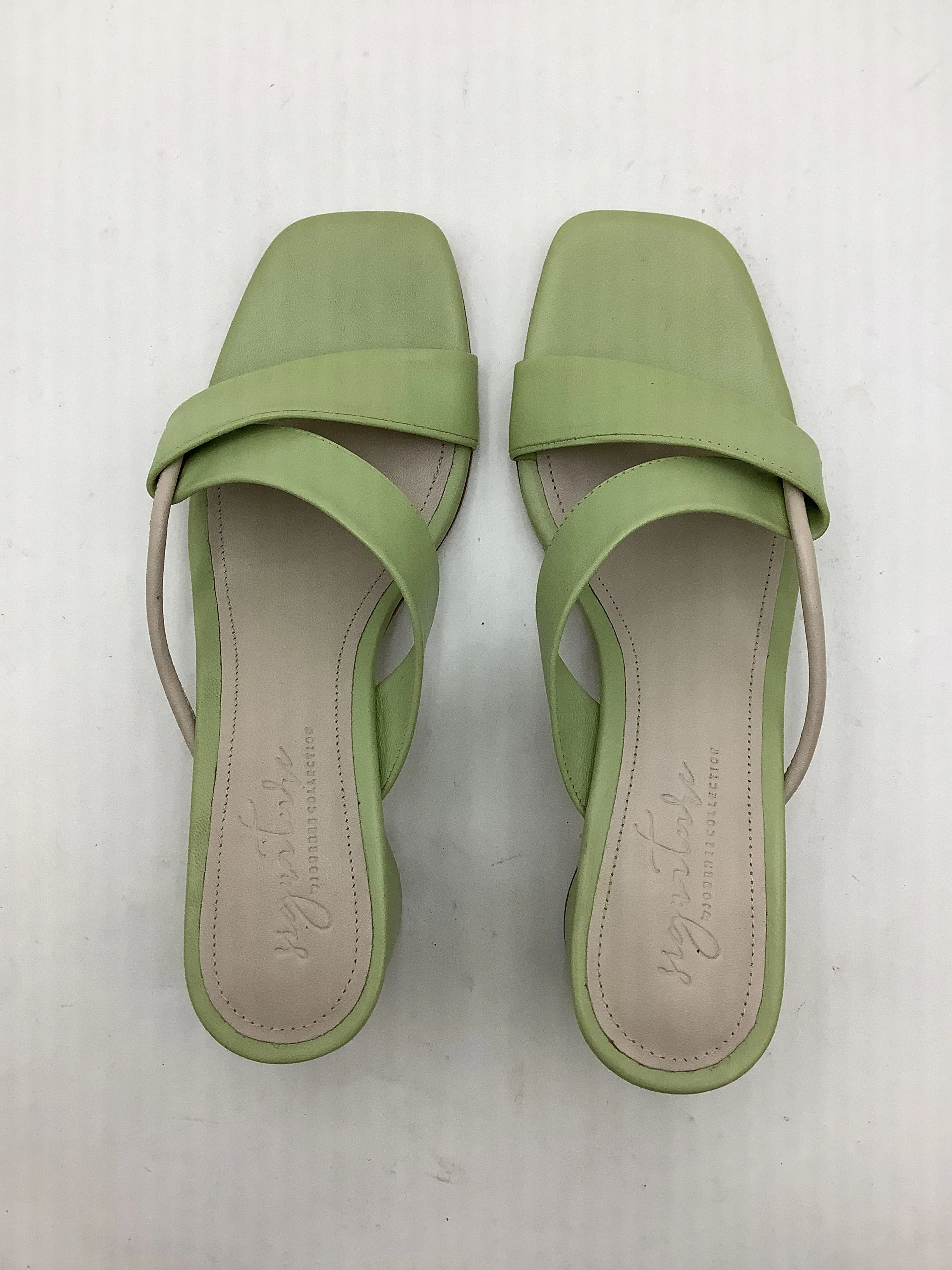 Signature By Journee Collection Women's Sandals Lime Size: 8.5