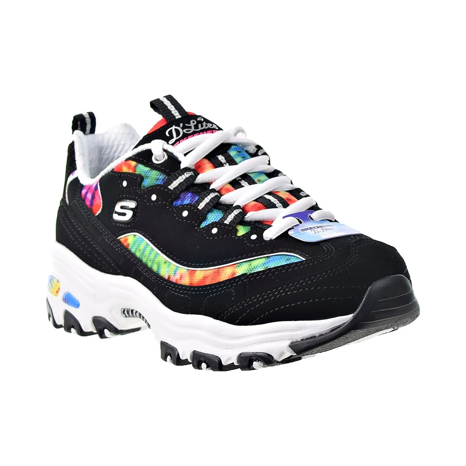 Skechers D'Lites-Summer Fiesta Women's Shoes Black-Multi