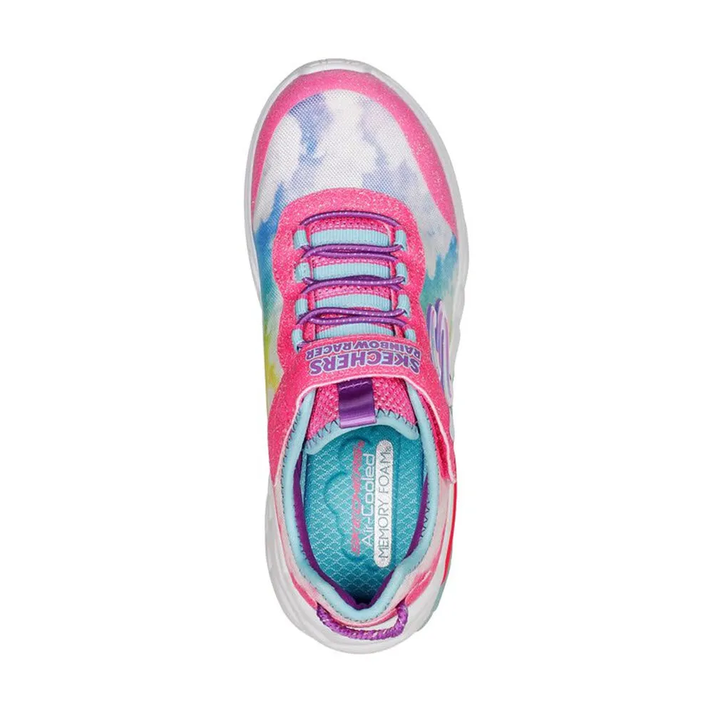 SKECHERS RAINBOW RACER PINK MULTI - KIDS