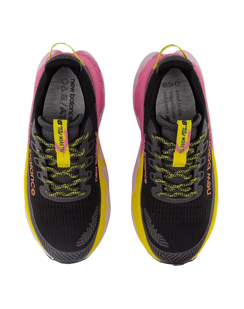 SNEAKERS DONNA "FRESH FOAM X TRAIL MORE V3" BLACK/YELLOW/FUXIA