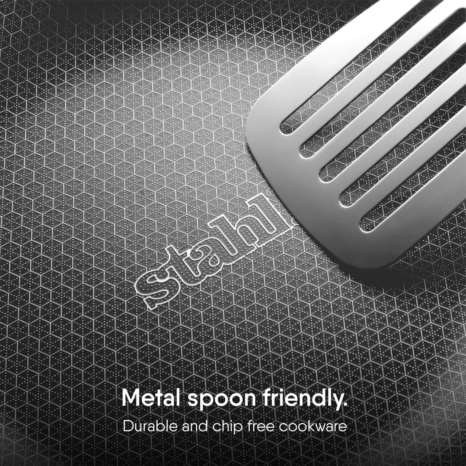 Stahl Artisan Hybrid Triply Dosa Tawa, Dosa Tawa with Induction Base, Non Stick Pan, Stainless Steel Scratch Resistant Dosa Tava, 28 cm