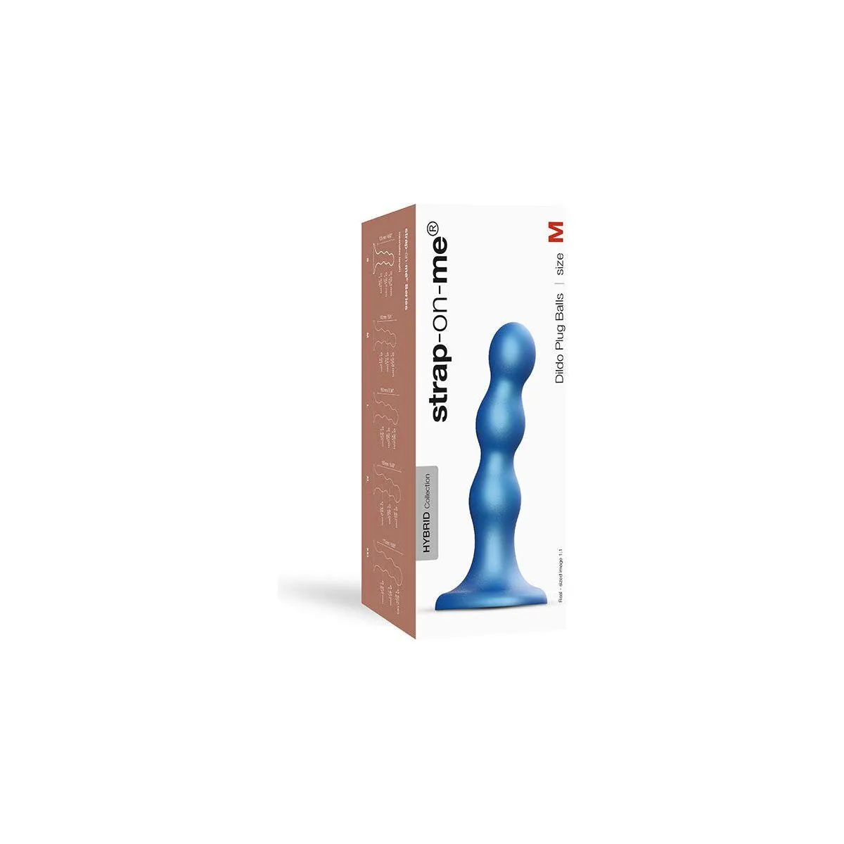 Strap-On-Me Balls Plug Dil Blue - Medium