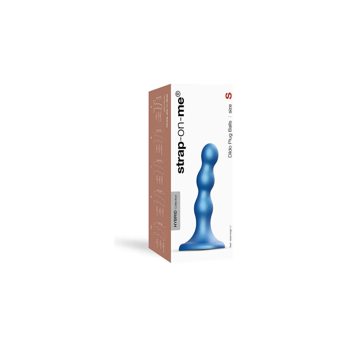 Strap-On-Me Balls Plug Dil Blue - Small