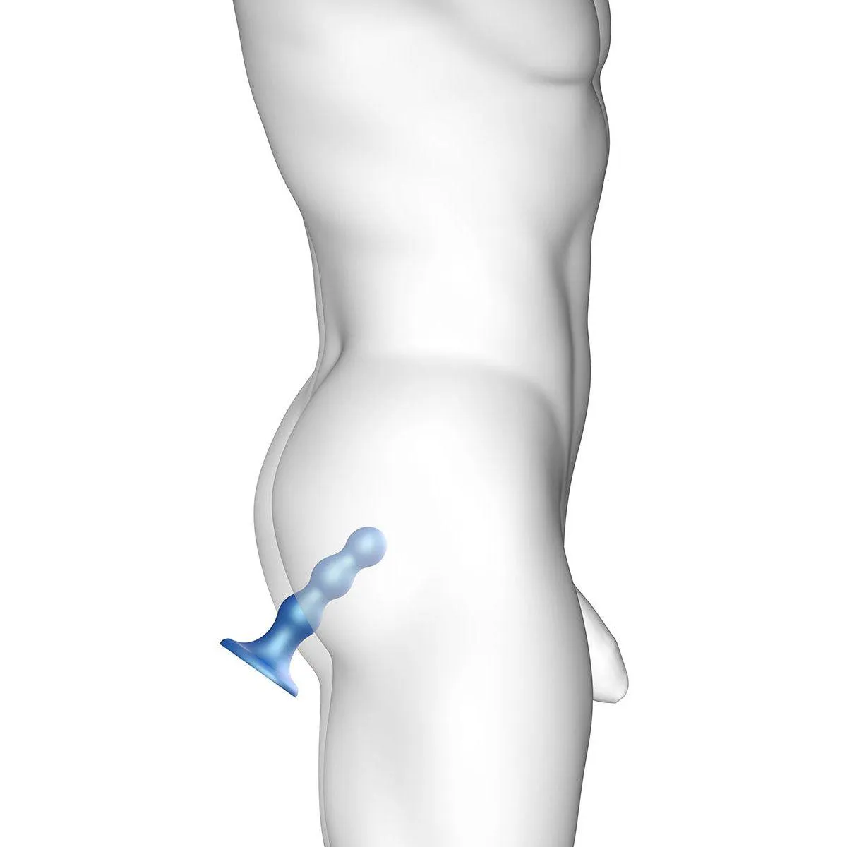 Strap-On-Me Balls Plug Dil Blue - Small