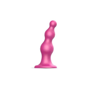 Strap-On-Me Beads Plug Dil Metallic Raspberry - Large