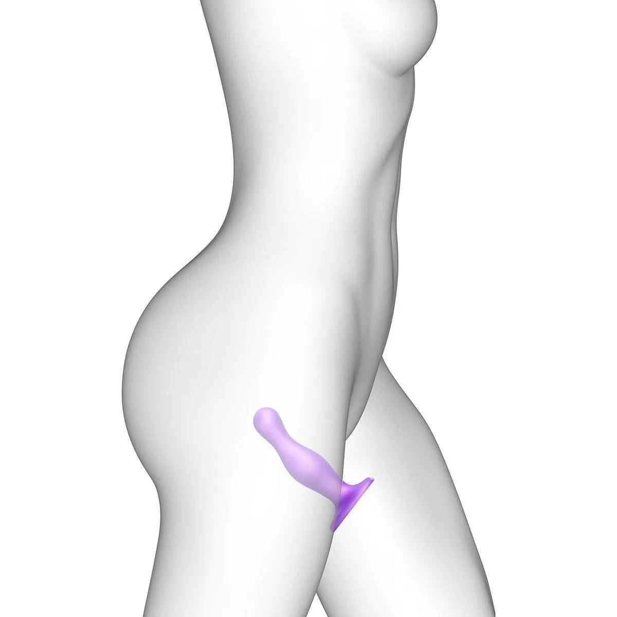 Strap-On-Me Curvy Plug Dil Metallic Purple - Medium