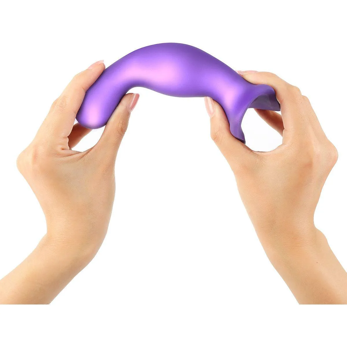 Strap-On-Me Curvy Plug Dil Metallic Purple - Medium
