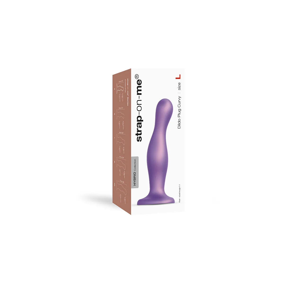 Strap-On-Me Curvy Plug Dil Metallic Purple