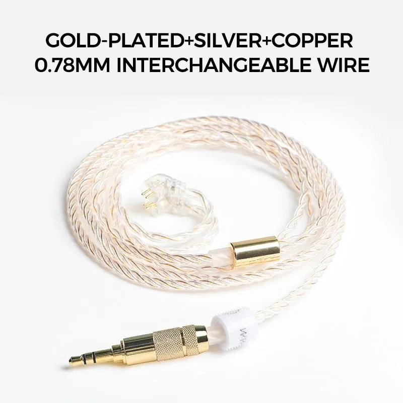 TFZ/KING RS HIFI IEM Earphones Hybrid 4nd Driver Unit Gold Diaphragm