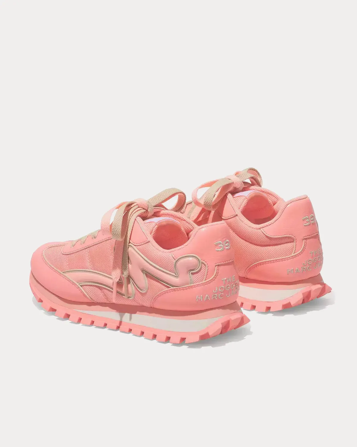The Fluoro Jogger Fluo Coral Low Top Sneakers