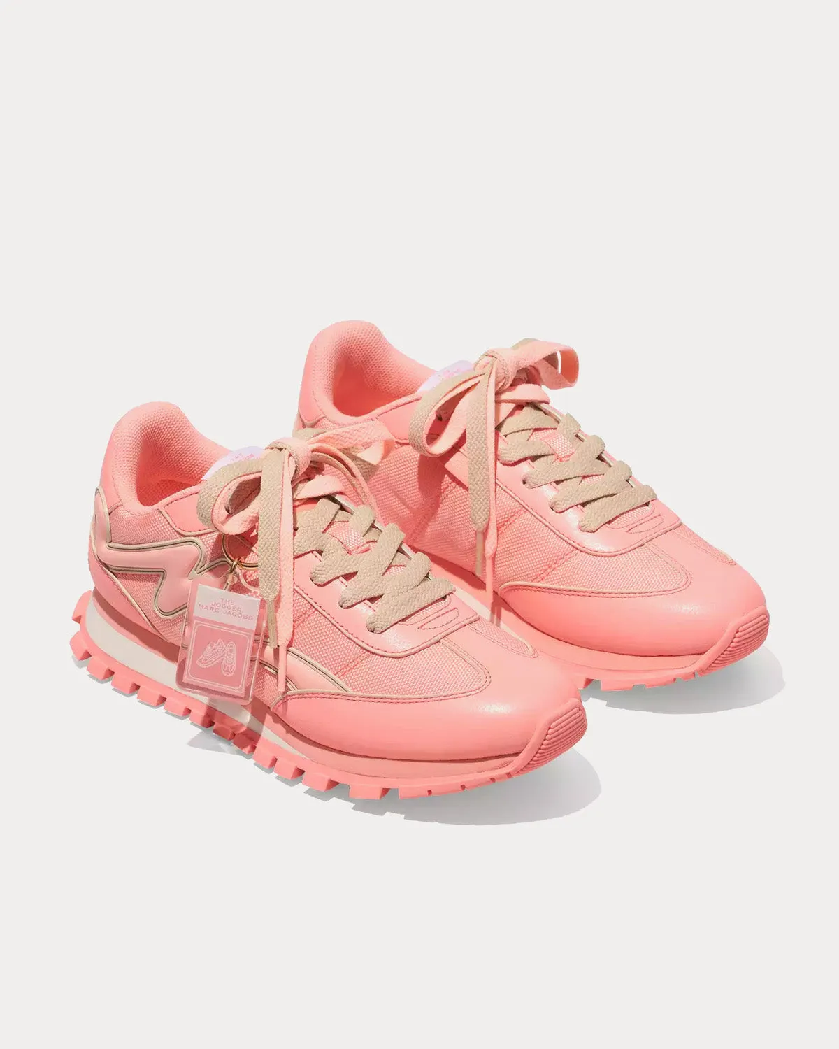 The Fluoro Jogger Fluo Coral Low Top Sneakers