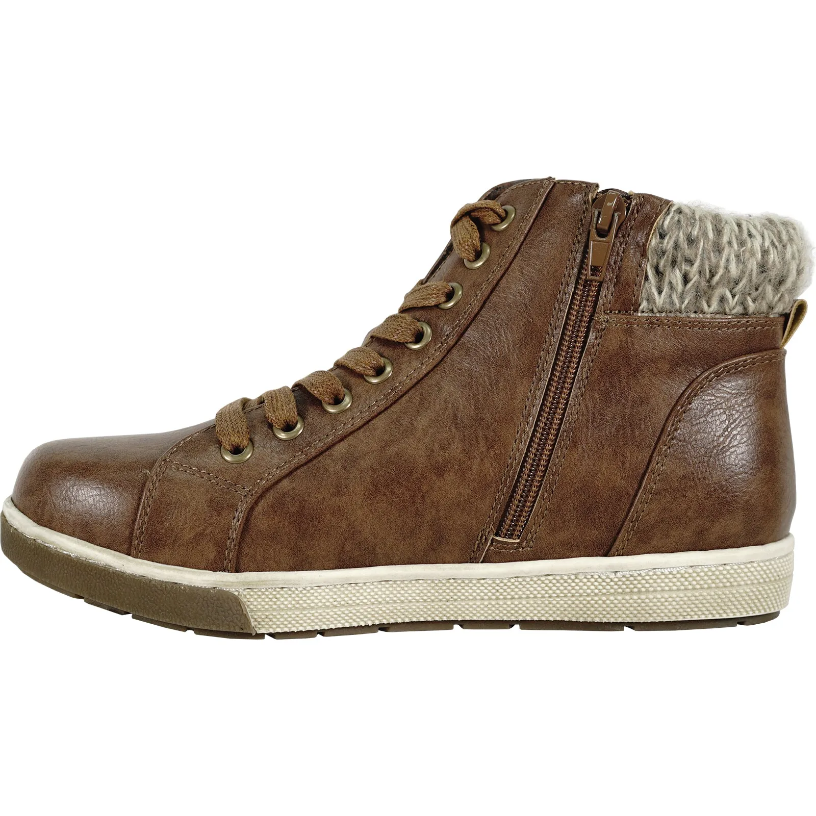 VANGELO Women Boot OY4405 Ankle Casual Boot Tan
