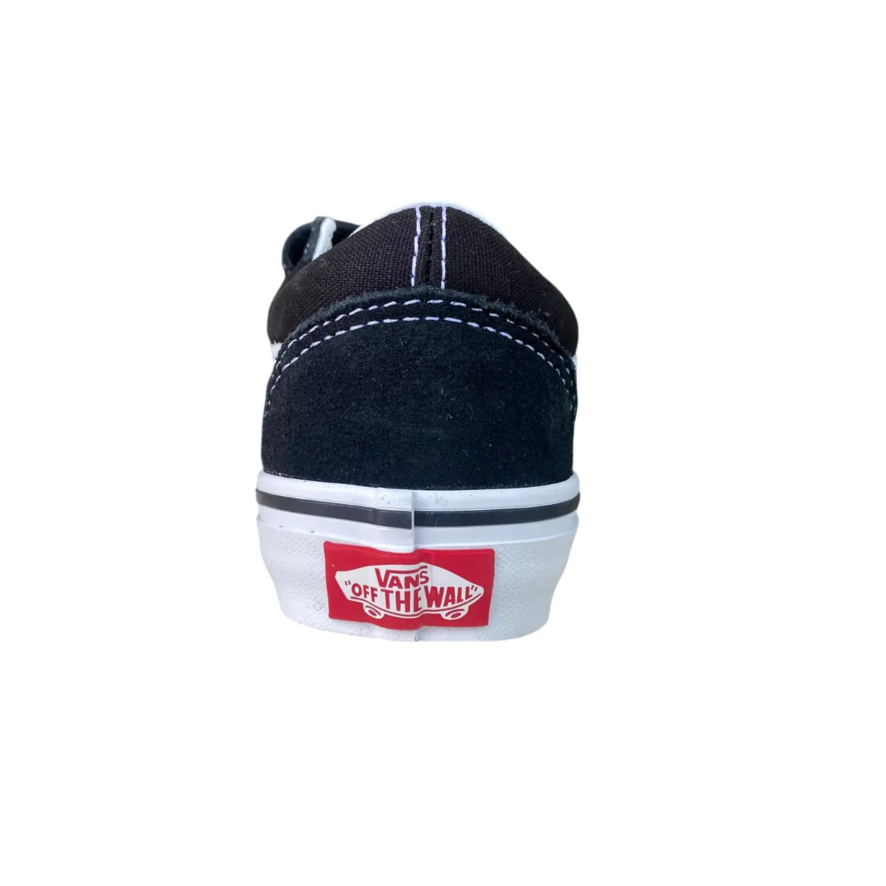 Vans scarpa sneakers da bambino con velcro Old Skool V VN000VHE6BT nero-bianco
