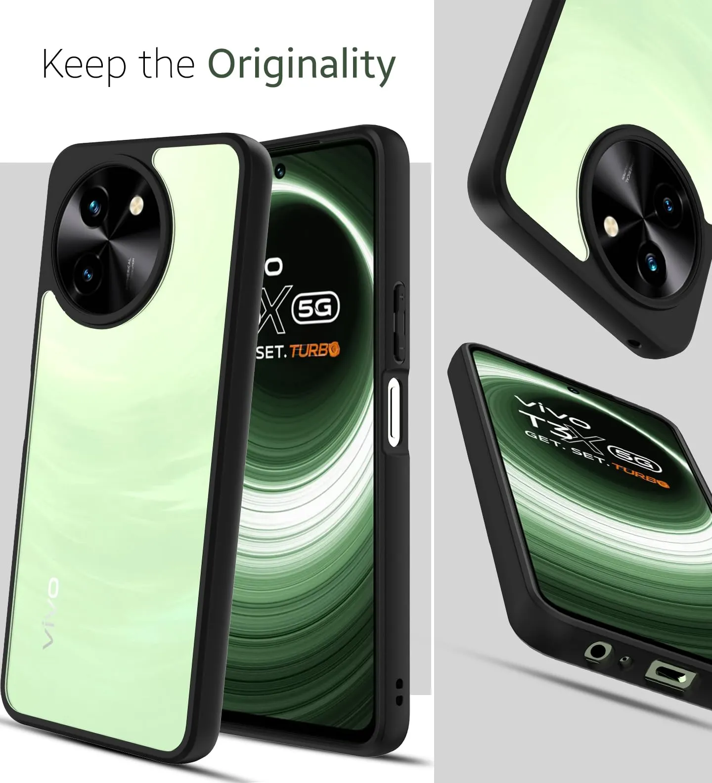Vivo T3x Back Cover Case | Hybrid - Clear