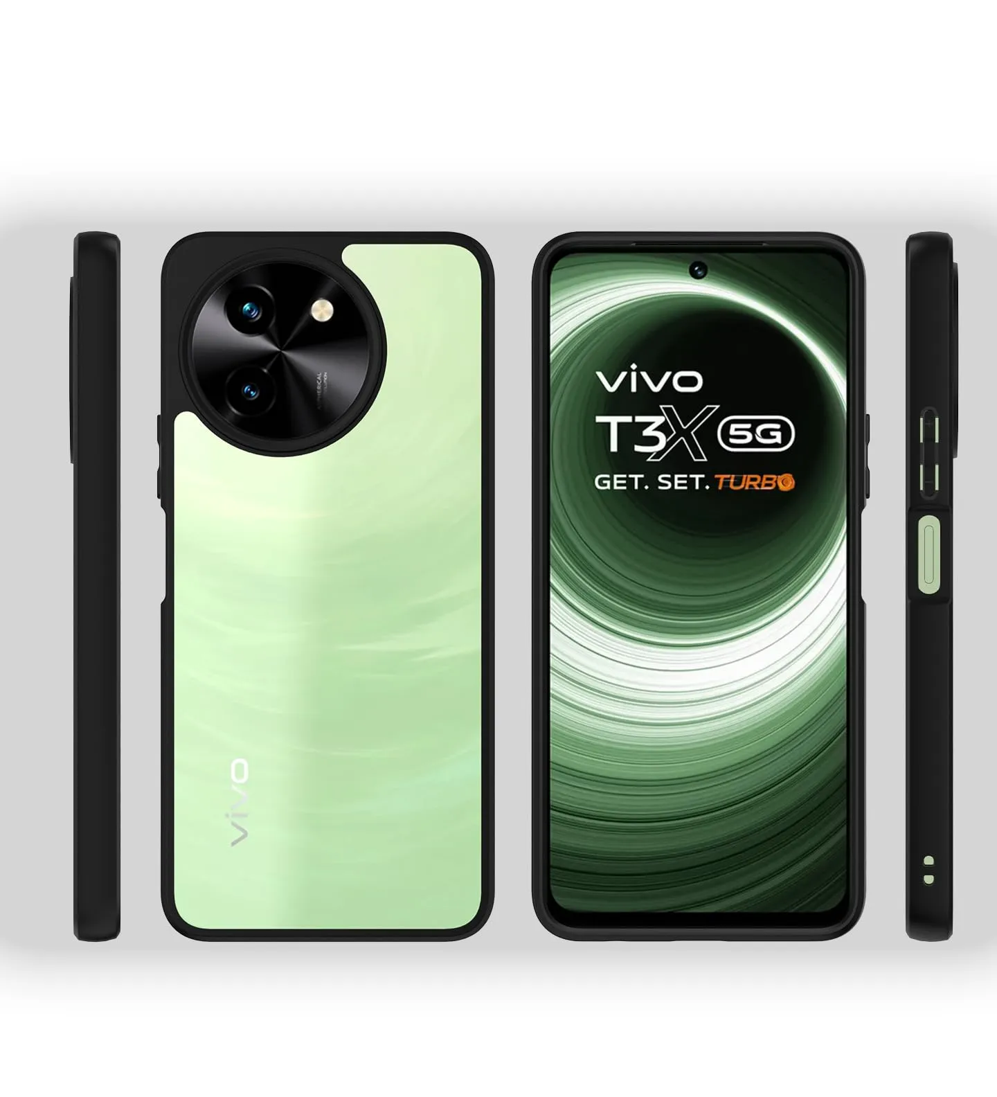 Vivo T3x Back Cover Case | Hybrid - Clear