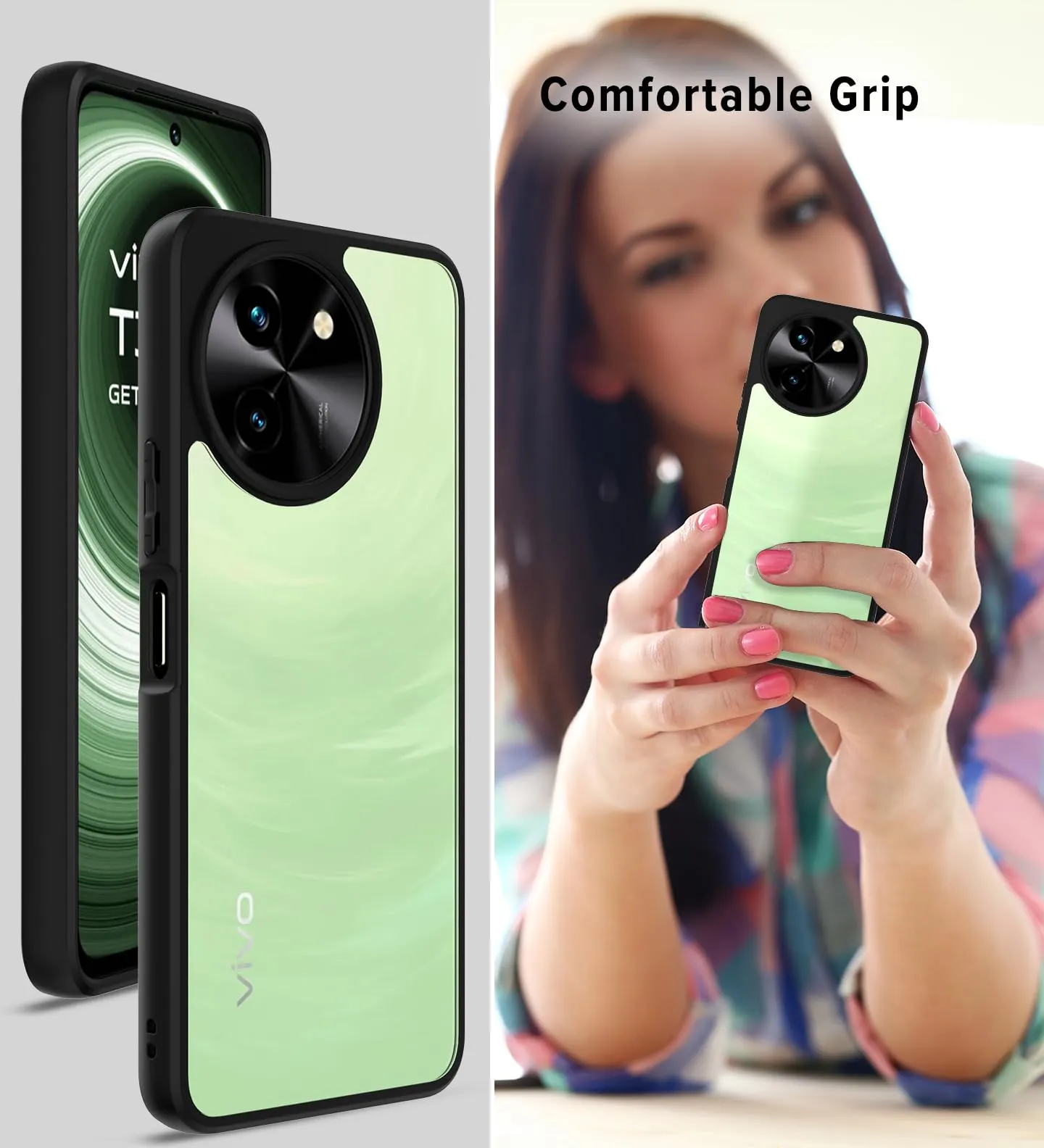 Vivo T3x Back Cover Case | Hybrid - Clear