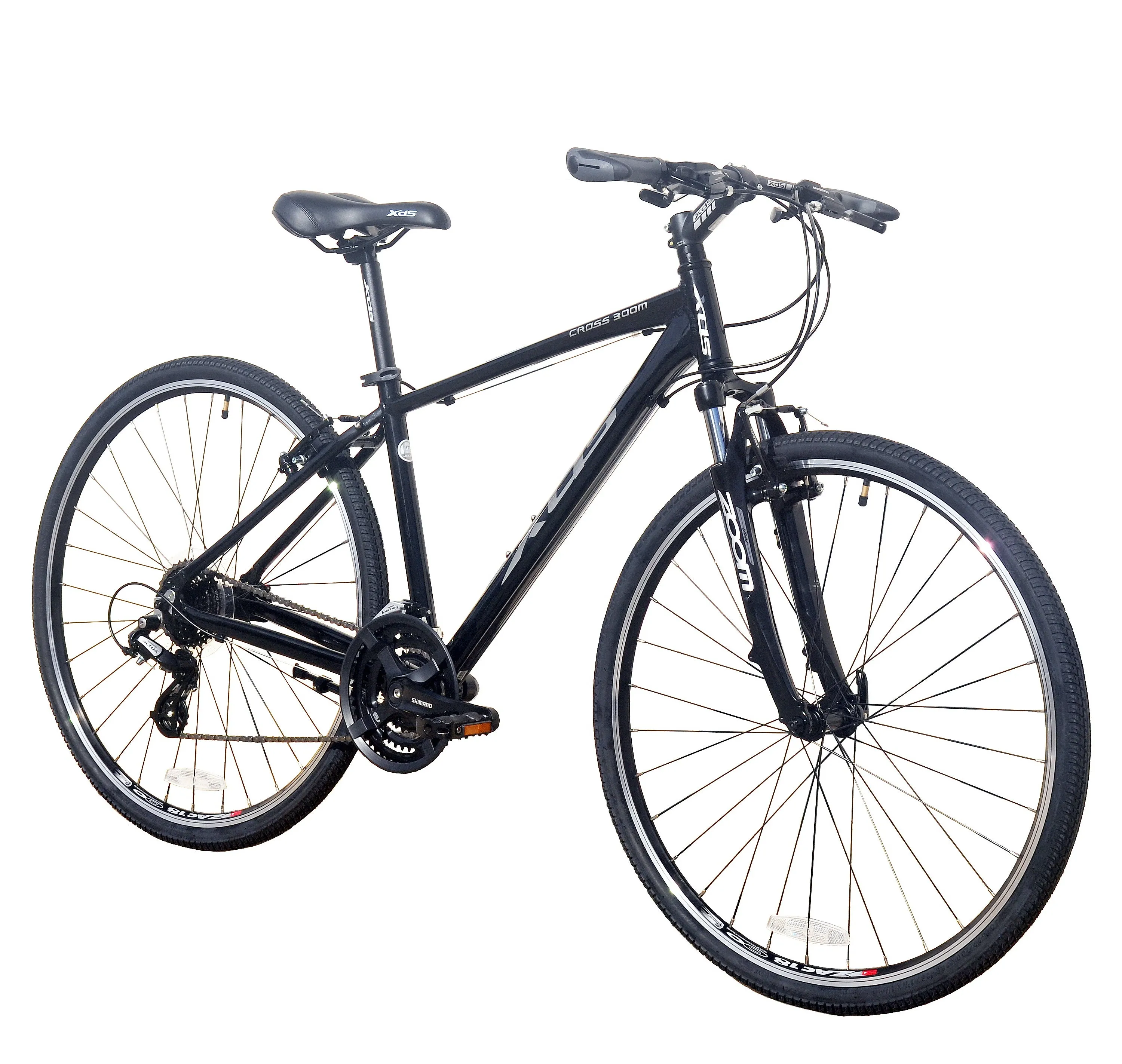 XDS Cross300 24sp Comfort Hybrid Bike // Jet Black