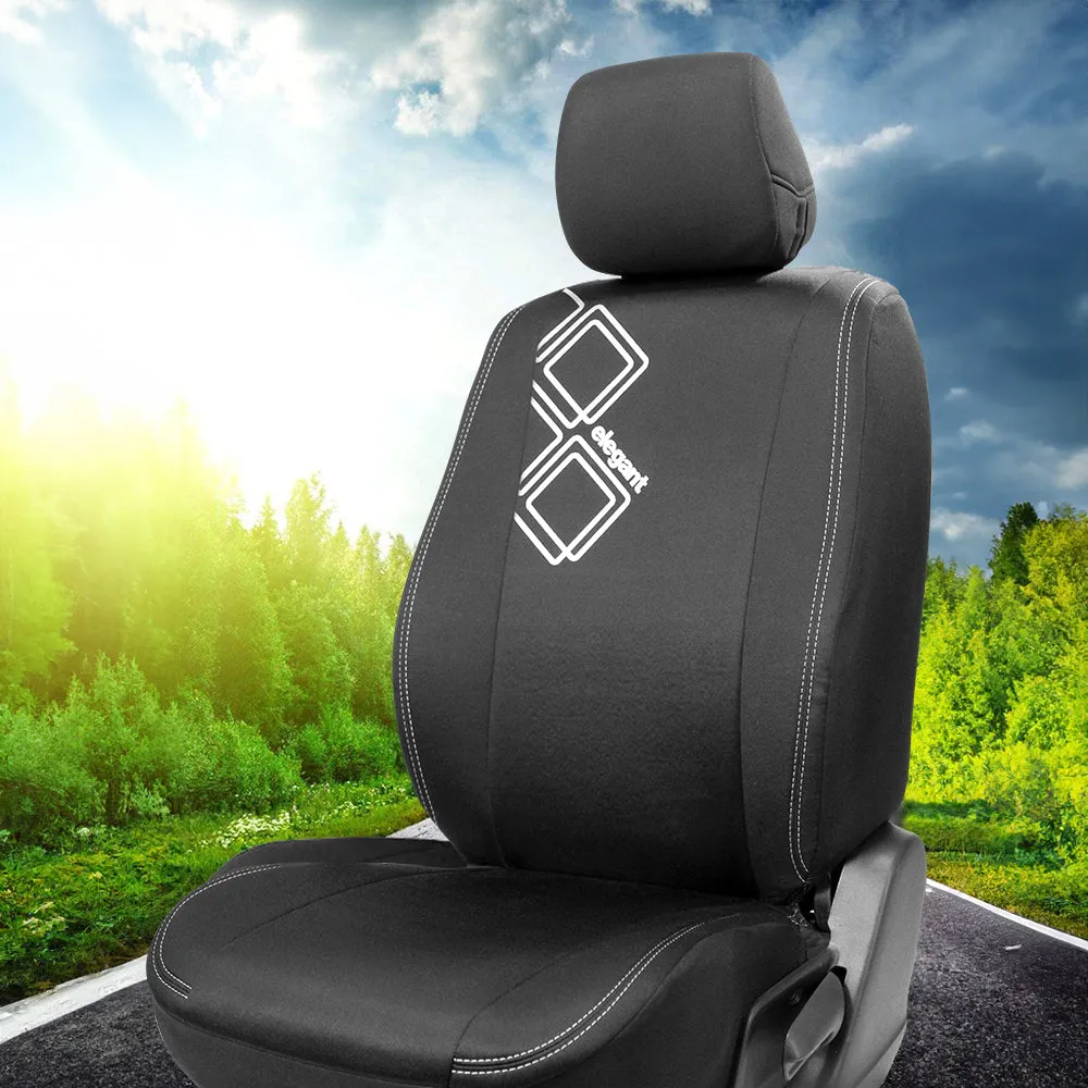 Yolo Fabric Car Seat Cover Design 1 For Mahindra Scorpio
