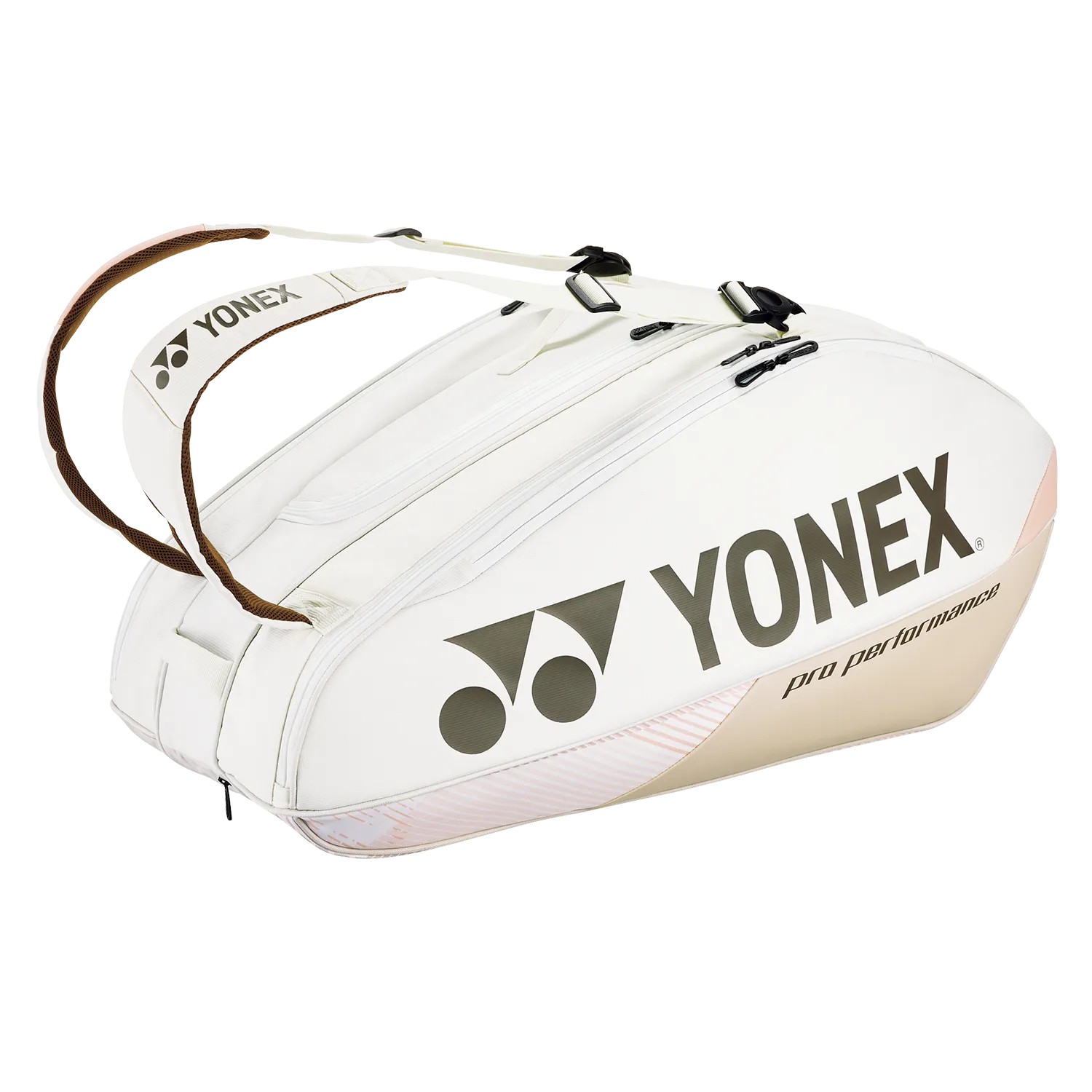 Yonex BA92429 Pro Racket Bag 9pcs (Sand Beige)