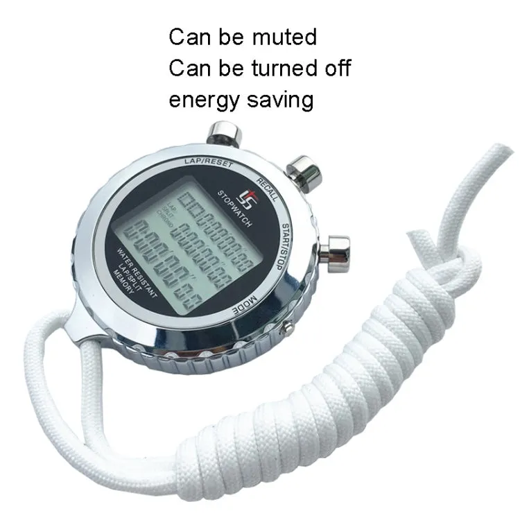 YS Metal Stopwatch 3 Rows Display Running Training Electronic Timers, Style: YS-510 10 Memories